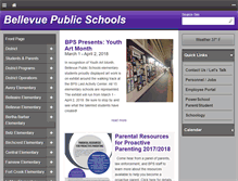 Tablet Screenshot of bellevuepublicschools.org